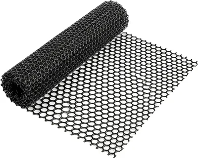 Produktbild von Relaxdays Rasenschutzgitter, Kunststoff, 1,3 x 5 m, ohne Unterbau, befahrbar, Mähroboter geeignet, Rasengitter, schwarz