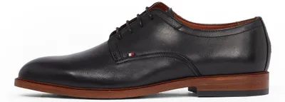 Zdjęcie produktu dla Buty Derby męskie Tommy Hilfiger, model Thunit, skóra, okrągły nosek, kolor: czarny