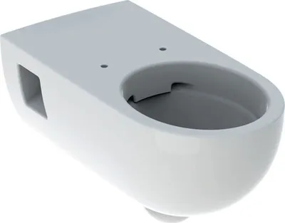 Produktbild von Geberit Renova Comfort Wand-WC Tiefspüler, verlängerte Ausladung, teilgeschlossenes Keramikdesign, barrierefrei, Rimfree, T=70cm, weiß, 1 Stk.