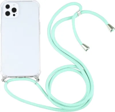 Produktbild von König Design Hülle kompatibel mit Apple iPhone 13 Pro Kunststoff Handykette Cover - Case Handyhülle Grün
