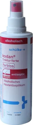 A bottle of antiseptic spray.