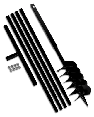 Produktbild von Erdbohrer mit Griff 150 mm und Verlängerungsrohr 5 m aus Stahl