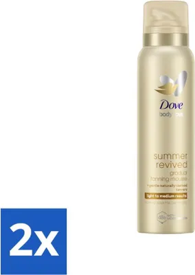 Produktbild von Dove Body Love Selbstbräunungsmousse - Summer Revived - Leicht-Mittel - 150 ml - Vorteilspack - 2 Stücke