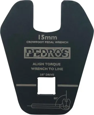 Produktbild von Pedro's Crowfoot Pedalschlüssel 3/8' drive, 15mm, schwarz