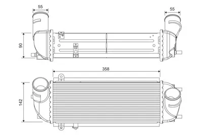 Produktbild von VALEO 818692 Ladeluftkühler LLK für KIA SORENTO II (XM) Turbo Intercooler