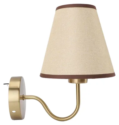 Leinen-Wandleuchte Modern, E26/E27, 40W, für Schlafzimmer