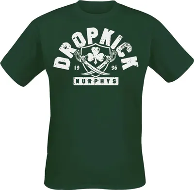 Produktbild von Dropkick Murphys T-Shirt Herren Bruin Badge dunkelgrün L