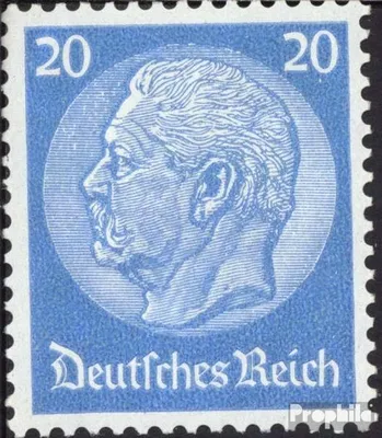Produktbild von Briefmarken Deutsches Reich 1933 Mi 521 mit Falz HindenburgMedaillon / Wz 4