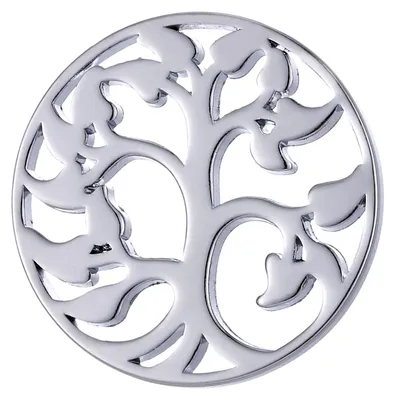 Produktbild von Morella Damen Coin 33 mm Lebensbaum silber