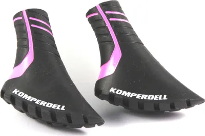 Produktbild von Komperdell Nordic Walking Gummipuffer Grip Pad, 2 Color Pad schwarz/pink - vulkanisiert