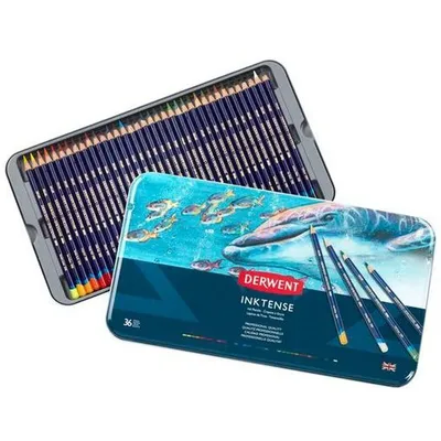 Produktbild von Metallbox mit 36 derwent inktense derwent Bleistiften derwent 2301842