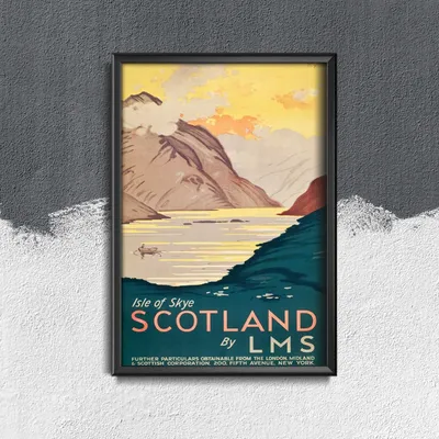Produktbild von Poster - Canvas - Leinwand - 29,7 cm x 42 cm - Schottland