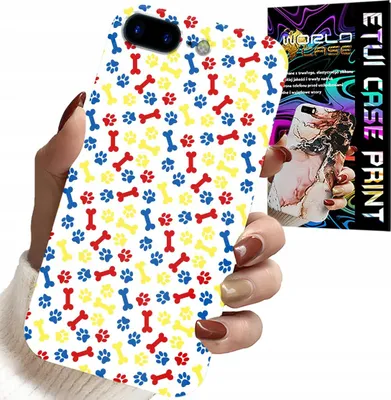 Zdjęcie produktu dla Etui Do Iphone ( 7 Plus ) - Łapki Kości Pies Patrol Bajki + Szkło
