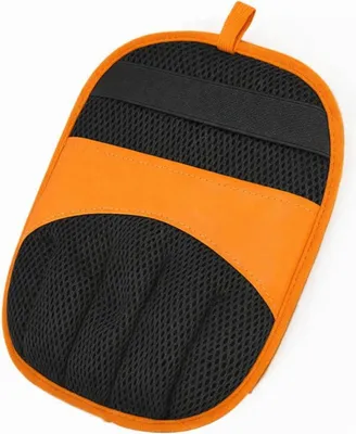 Image de INF Gant Premium Double Face pour Enlever les Poils d'Animaux: Canapés, Tapis, Vêtements Orange