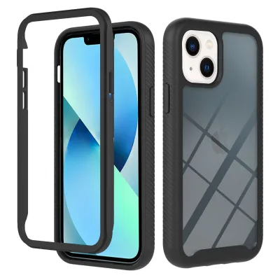 Obrázek produktu pro Pouzdro pro iPhone 14, Hybrid Průhledné Zadní Kryt, Robustní TPU Nárazník, Nárazuvzdorné Pouzdro černé