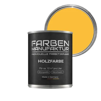 Produktbild von Holzfarbe Wetterschutzfarbe Holzlack Holzschutzlack RAL 2L - ca. RAL 1003 Signalgelb