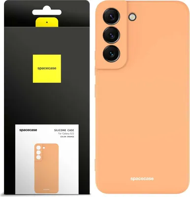 Immagine prodotto di Custodia in silicone SPACECASE Custodia in silicone per Galaxy S22 Arancione