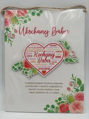Zdjęcie produktu dla dyplom 23x18 cm Dla Ukochanej Babci
