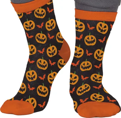 Produktbild von Halloween Kürbis Socken für Erwachsene