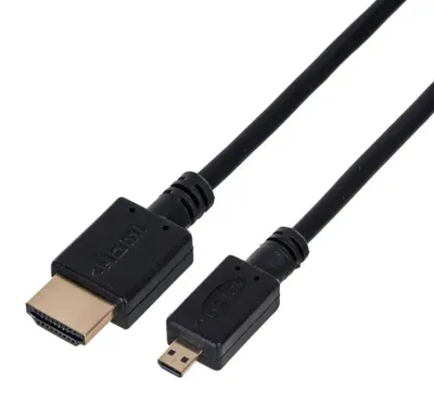 Zdjęcie produktu dla Gembird 1.8m HDMI-M/micro HDMI-M, 1,8 m, HDMI Typu A (Standard), HDMI Typu D (Micro), Czarny