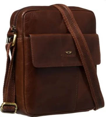 Obrázek produktu pro Peterson pánská crossbody taška z přírodní kůže hnědá 22x19 cm