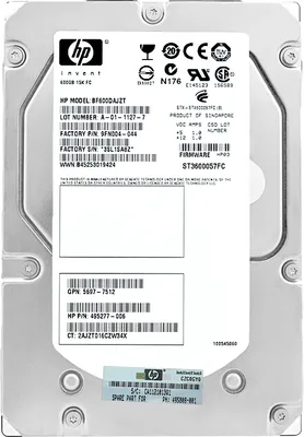 Produktbild von Festplatte HP BF600DAJZT 600GB 15000Rpm FC 3.5" Zoll  495277-006