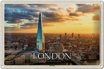 Produktbild von Blechschild Städte The Shard London England UK 30x20cm