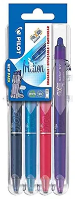 Obrázok produktu pre Sada 4 pero Pilot Frixion Ball Clicker 07 Set2Go (rollerové pero)