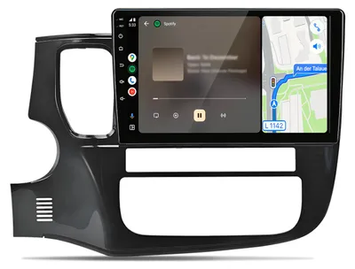 Produktbild von Nachrüst Radio kompatibel mit Mitsubishi Outlander 2012-2018 Carplay Android Auto Navi Bluetooth DAB+ Rückfahrkamera 10 Zoll 64GB