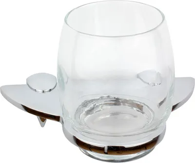 Produktbild von Glashalter Becherhalter Zahnbürstenbecherhalter Glas MAGMA einfach glänzend