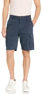 Immagine prodotto di A. Pantaloncini cargo da uomo, modello Classic Fit, 25 cm, con tasche, colore blu scuro