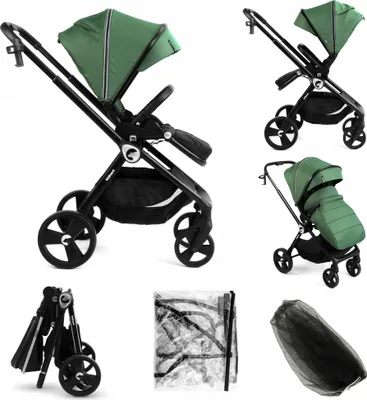 Produktbild von Kidnort Isbjörn Kinderwagen 22Kg 360° Dämpfendes Verdeck Und Versteller