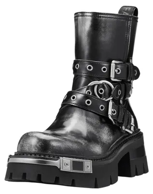Produktbild von Buffalo Damen Elegante Stiefelette Soraya Heavy Biker Mid PD00018339 Schwarz