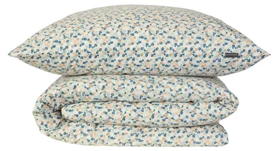 Produktbild von SCHIESSER Bettwäscheset Ditsy | Floral | Renforcé | 2-teilig | 100% Baumwolle | Angenehm weich & glatt | YKK-Reißverschluss | 135x200 cm + 80x80 cm | Creme