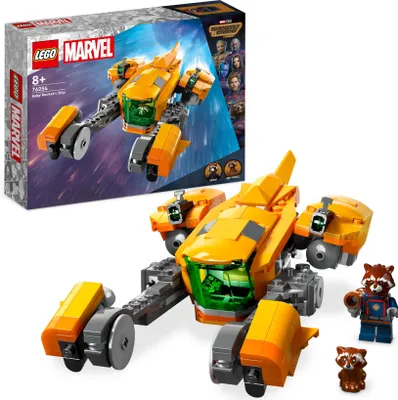 Produktbild von LEGO 76254 Marvel Baby Rockets Schiff, Guardians of the Galaxy Volume 3 Bau-Spielzeug für Kinder mit Superhelden-Minifigur und Raumschiff, Weltraum-Set