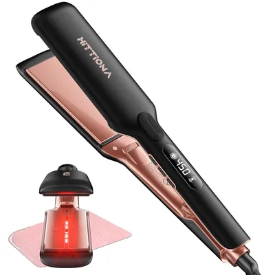 Produktbild von Professionelles 2-in-1 Keramik-Glätteisen 1,75" mit LCD-Display, 8 Temperaturstufen 150–230°C, Ionen-Technologie, Anti-Frizz, Locken & Glätten
