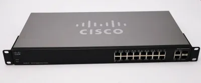 Obrázok produktu pre Cisco SG200-18, Riadený, L2, Plne duplexný režim, Inštalácia do Racku