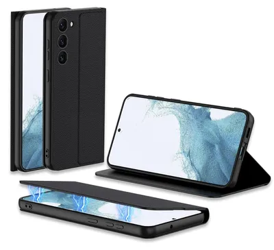 Image de Étui magnétique antichoc pour Samsung Galaxy S23 Plus 5G, noir, neuf