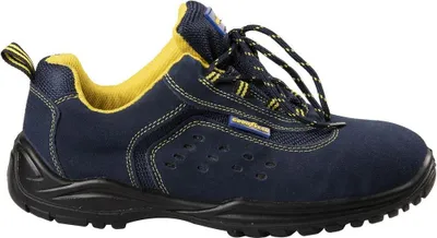 Produktbild von Goodyear S1P metallfreie Sicherheitsschuhe aus blauem Wildleder, Größe 46