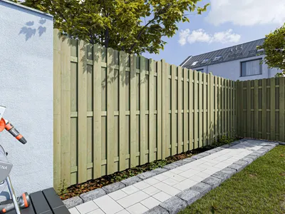 Produktbild von Sichtschutzzaun Pinus Kiefer kesseldruckimprägniert