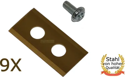 Obrázok produktu pre 9 X 3,6 CM titánové nože pre robotickú kosačku Worx Landroid WG 754 790 791 793 794 795 E E.1