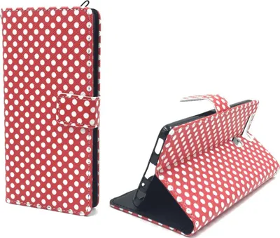 Produktbild von Handyhülle Tasche für Handy Huawei P9 Polka Dot Rot