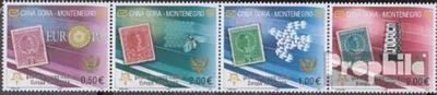 Produktbild von Briefmarken Monte 2006 Mi 108I-111I Viererstreifen (kompl.Ausg.) postfrisch 50 Jahre Europamarken