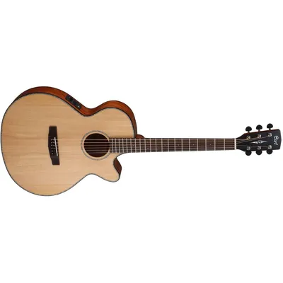 Productafbeelding van Cort SFX-E Natural Satin, elektro-akoestische jumbo gitaar