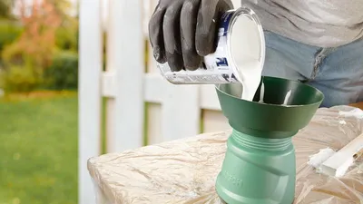 Obrázek produktu pro Bosch 1600A008WH, Nádoba pro stříkací pistoli na barvu, Zelená, Bosch PFS 1000, PFS 2000, 300 mm, 400 mm, 147 mm