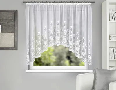 Produktbild von Neusser Collection Bogenstore mit Gardinenband Claire Jaquard 145x300 cm