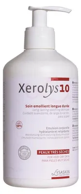 Image de Lab Lysaskin, Xerolys 10, Urodium, émollient, crème, émulsion, pour le visage, 200 ml