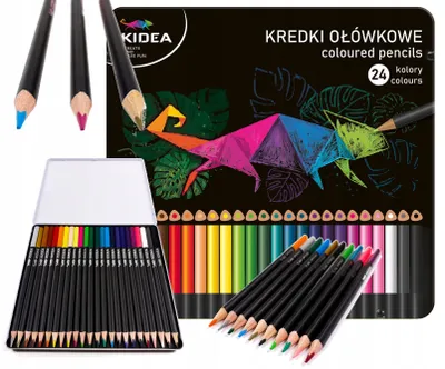 Produktbild von Kidea 24-Farben-Buntstifte in einer Metallbox