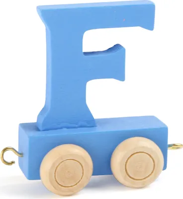 Produktbild von Small Foot Design 10356 'Buchstabenzug bunt' Holz Buchstabe F, blau (1 Stück)