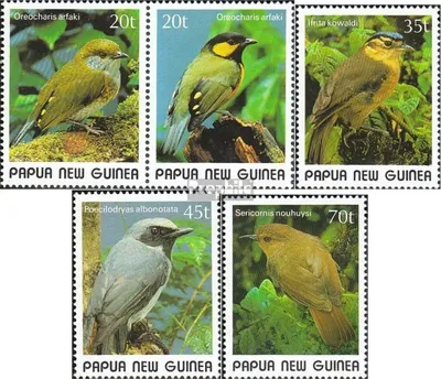 Produktbild von Briefmarken Papua-Neuguinea 1989 Mi 597-598 Paar, 599,600,601 (kompl.Ausg.) postfrisch Vögel
